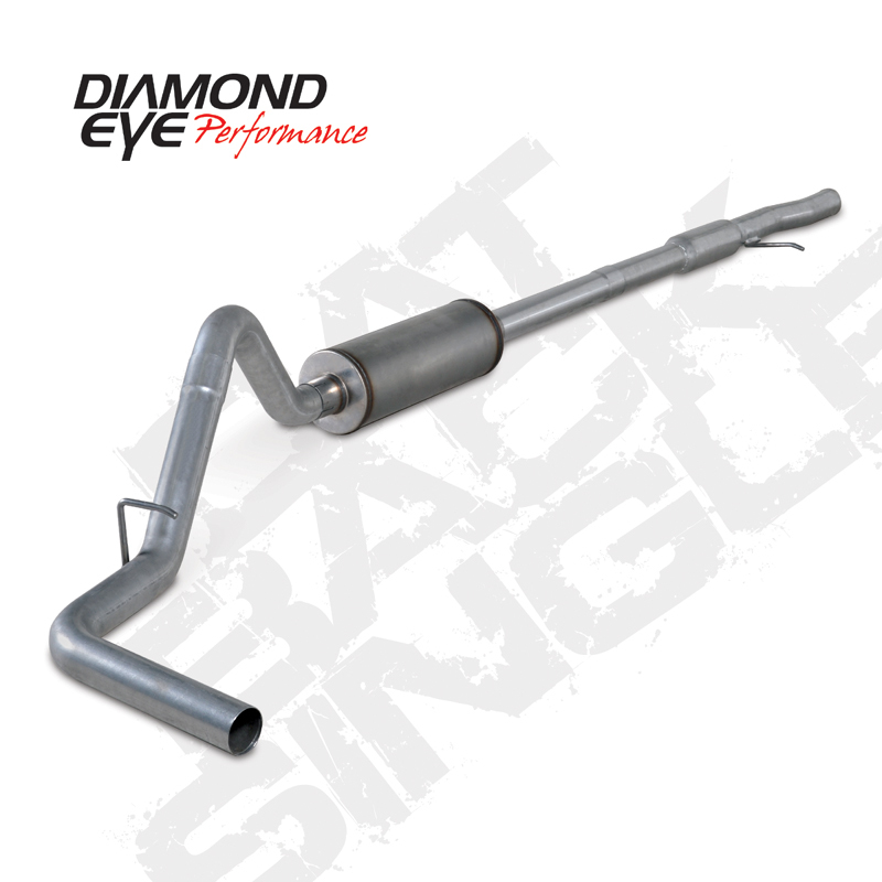 Chevrolet 1500 Performance Exhaust - Diamond Eye Performance - Catback, Single Exit, Stainless Steel - 2014